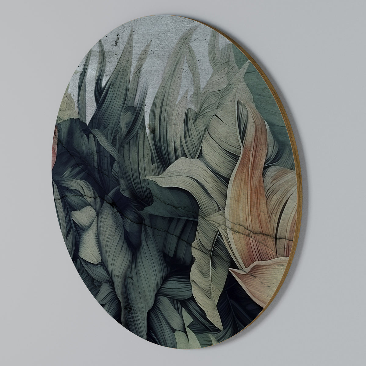 CRASHED LEAVES Kulatá nástěnná dekorace