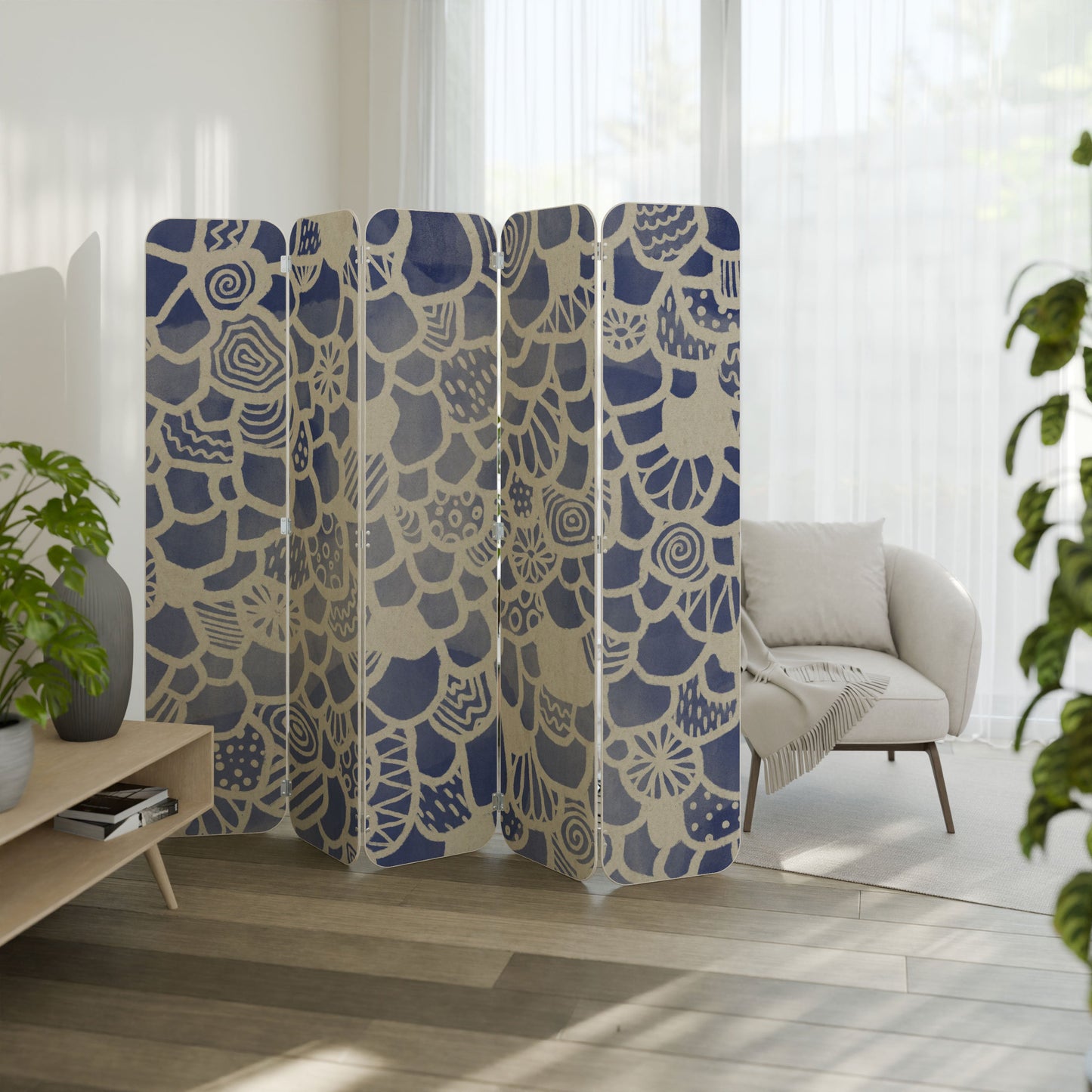 SAPHIRE TESSERA 5-Panel Plywood Room Divider