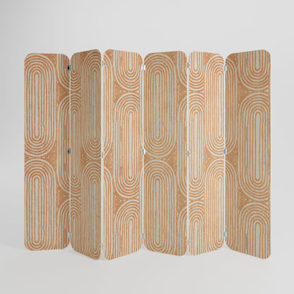 GEOMETRIC GLEAM 6-Panel Plywood Room Divider