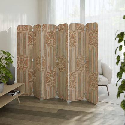 GEOMETRIC GLEAM 6-Panel Plywood Room Divider