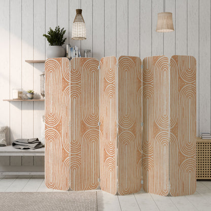 GEOMETRIC GLEAM 6-Panel Plywood Room Divider