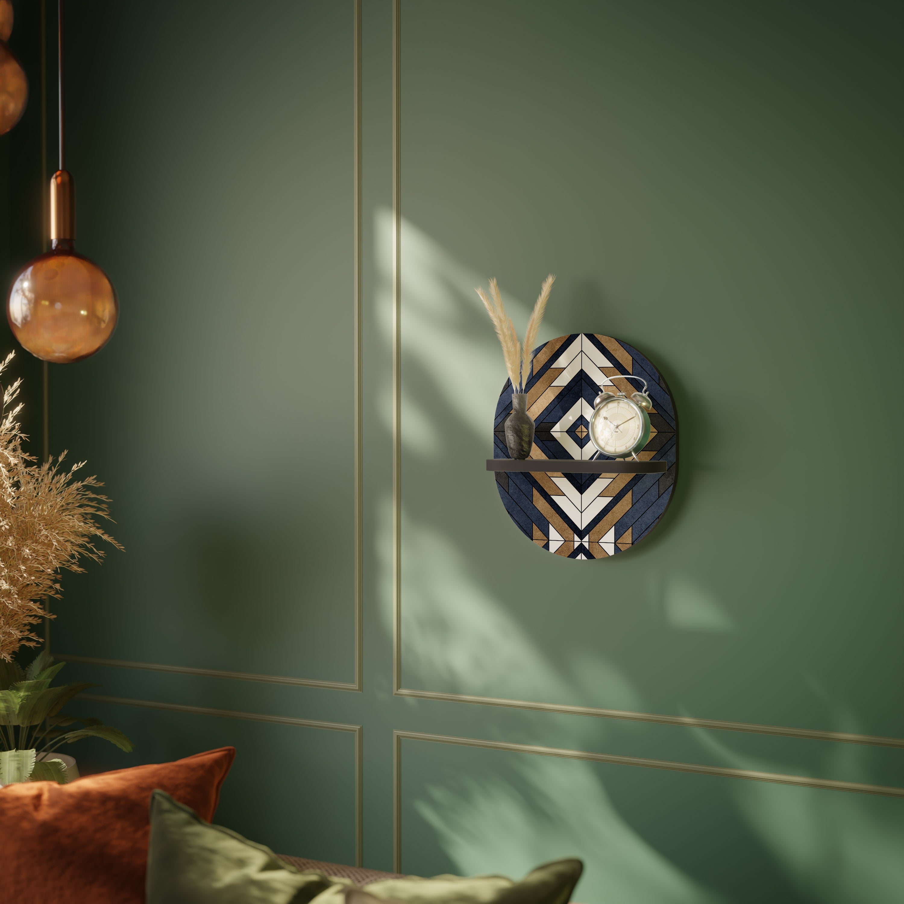ARTFUL GEOMETRY Decorative Art Shelf