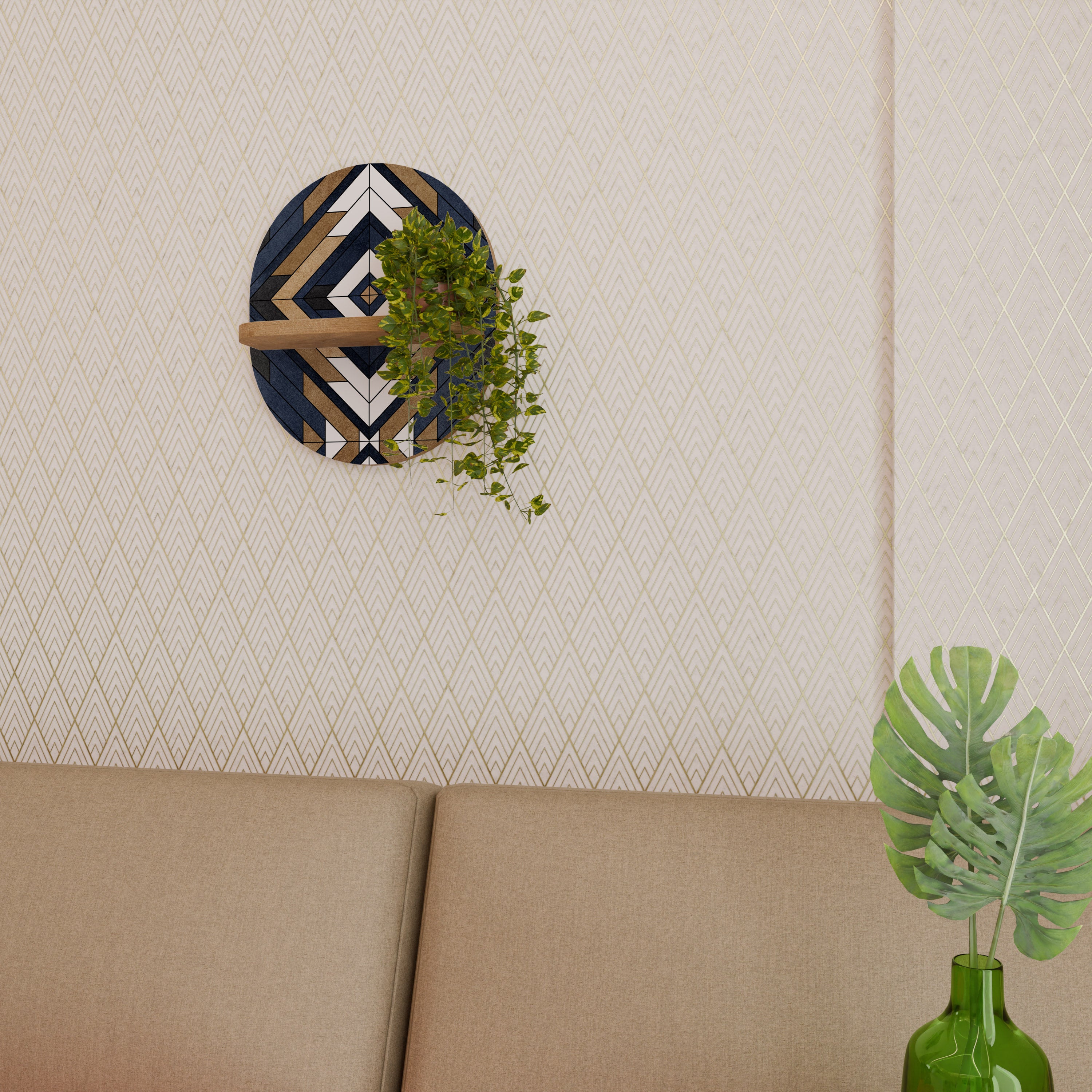 ARTFUL GEOMETRY Decorative Art Shelf