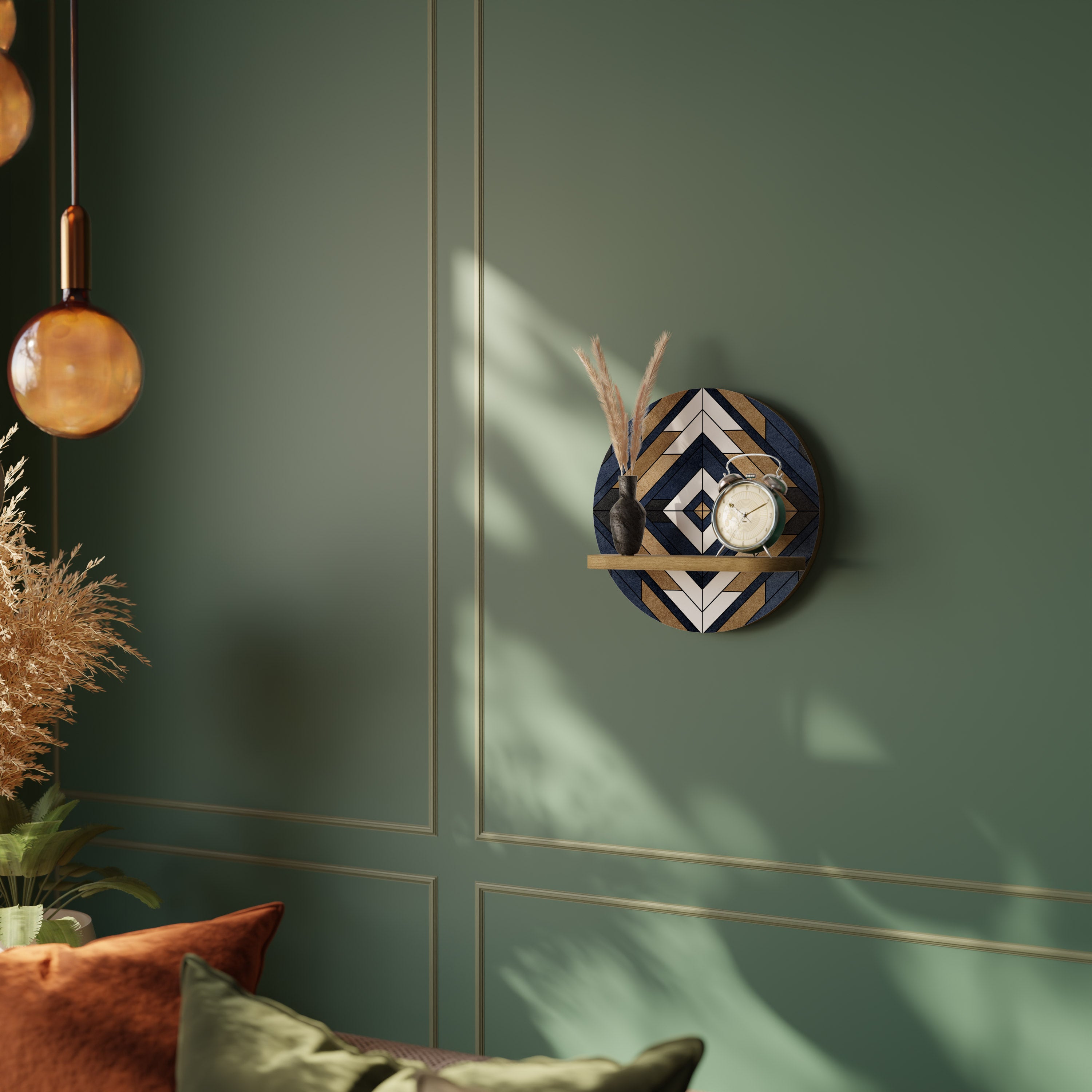 ARTFUL GEOMETRY Decorative Art Shelf