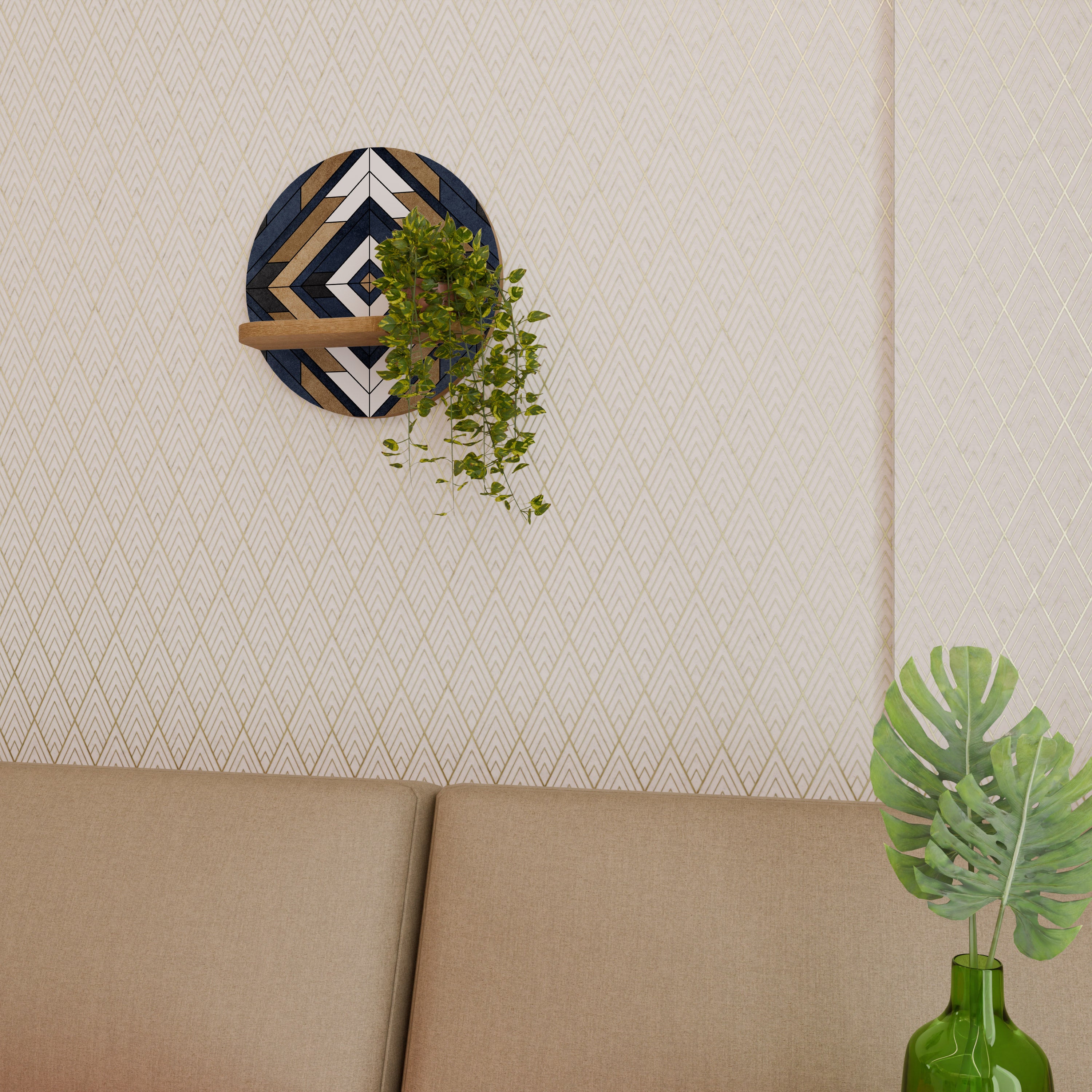 ARTFUL GEOMETRY Decorative Art Shelf