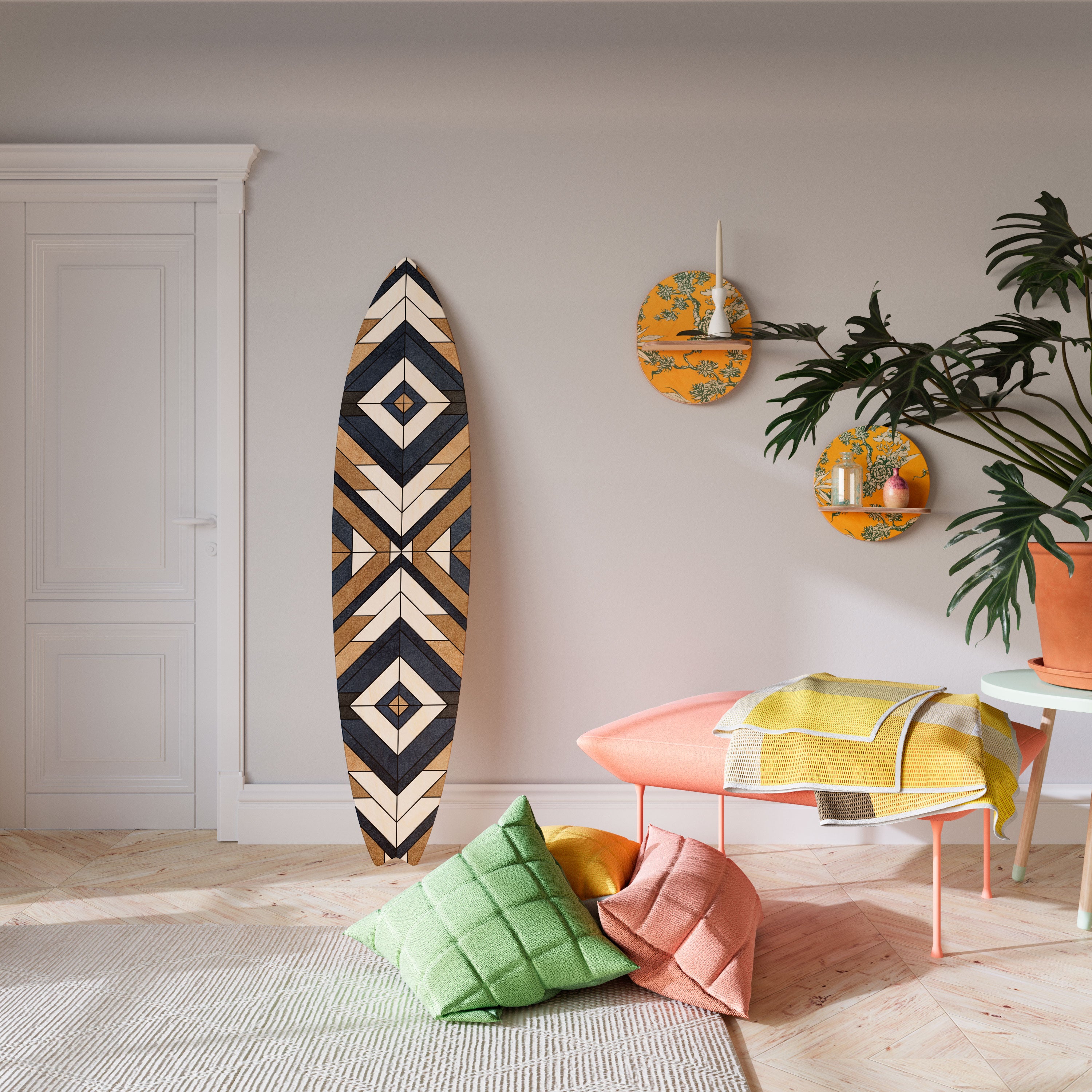 ARTFUL GEOMETRY Surfboard Decorative Panel
