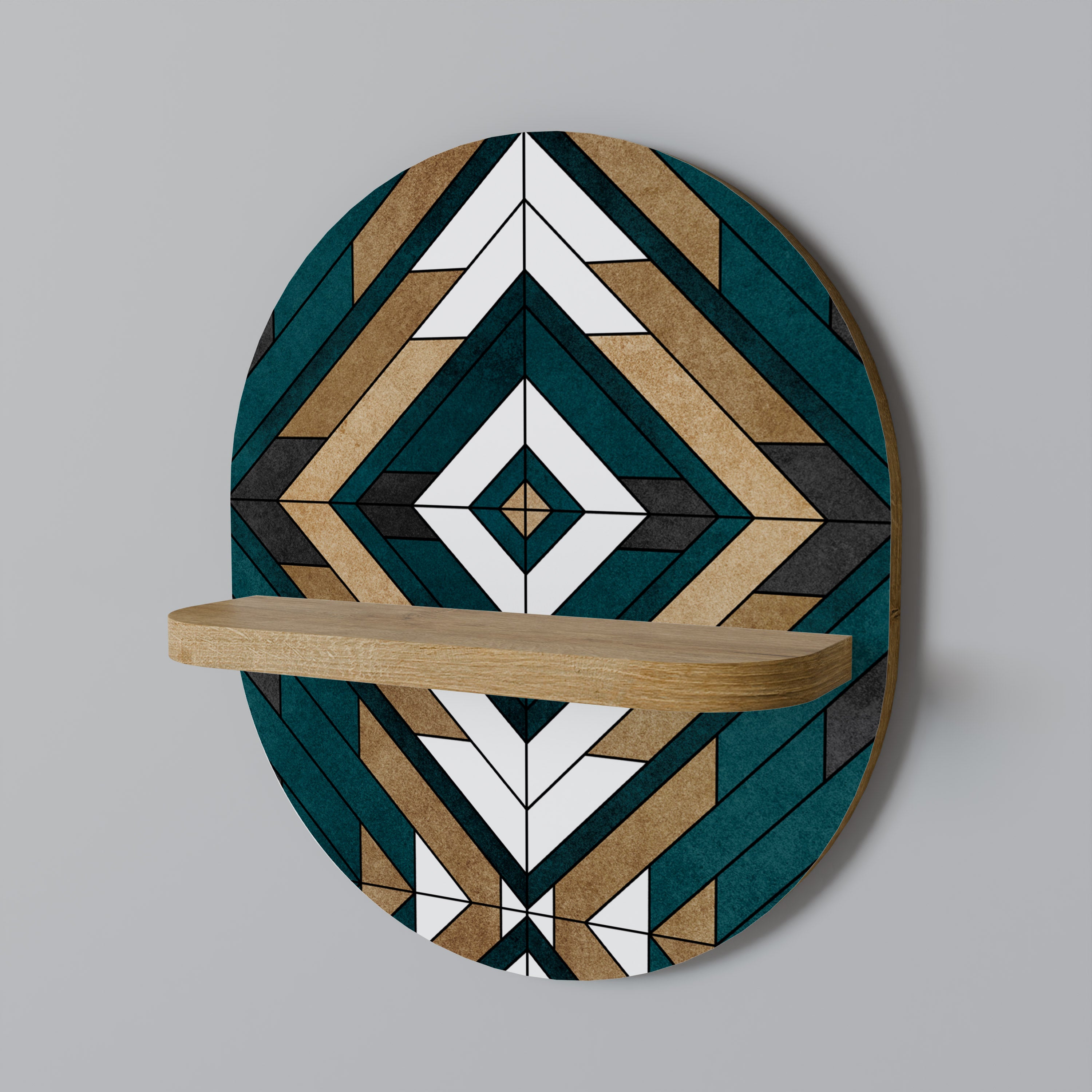 ARTISTIC GEOMETRY Decorative Art Shelf