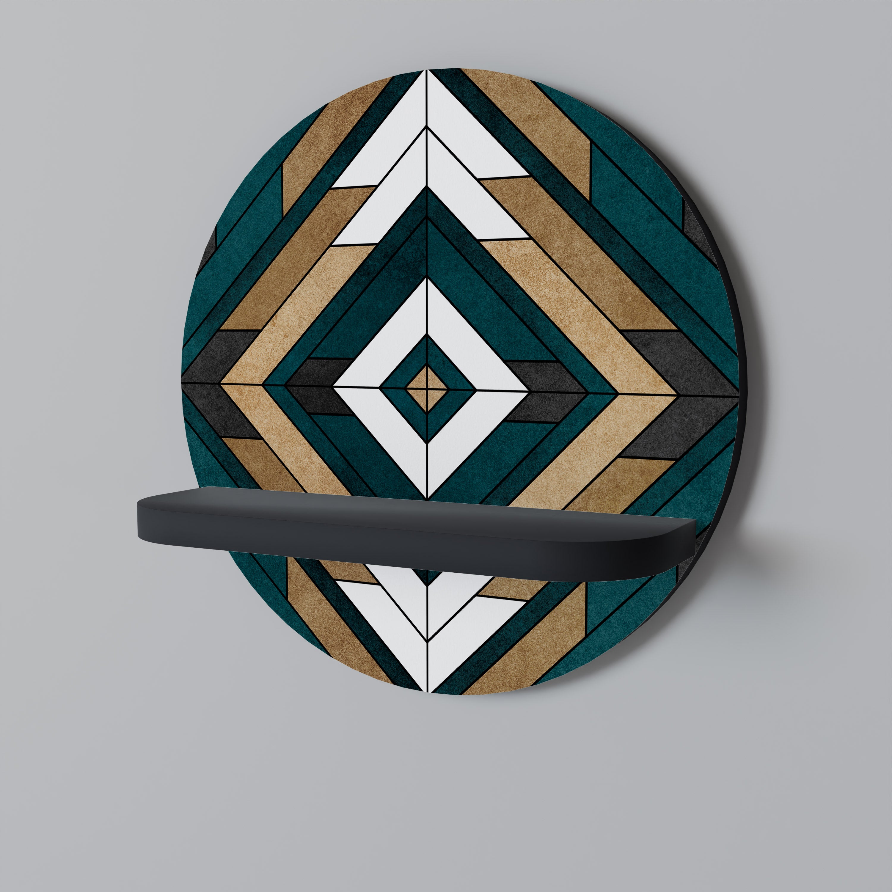 ARTISTIC GEOMETRY Decorative Art Shelf