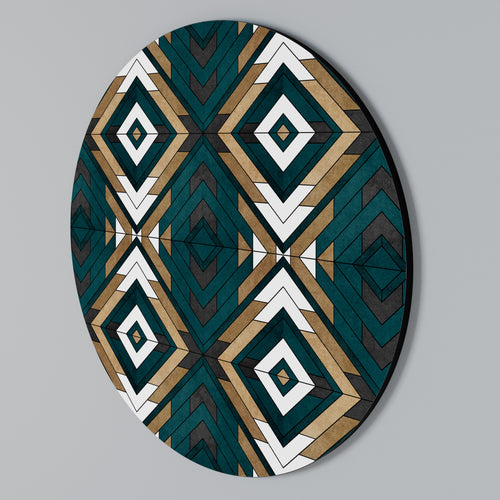 ARTISTIC GEOMETRY Round Wall Art