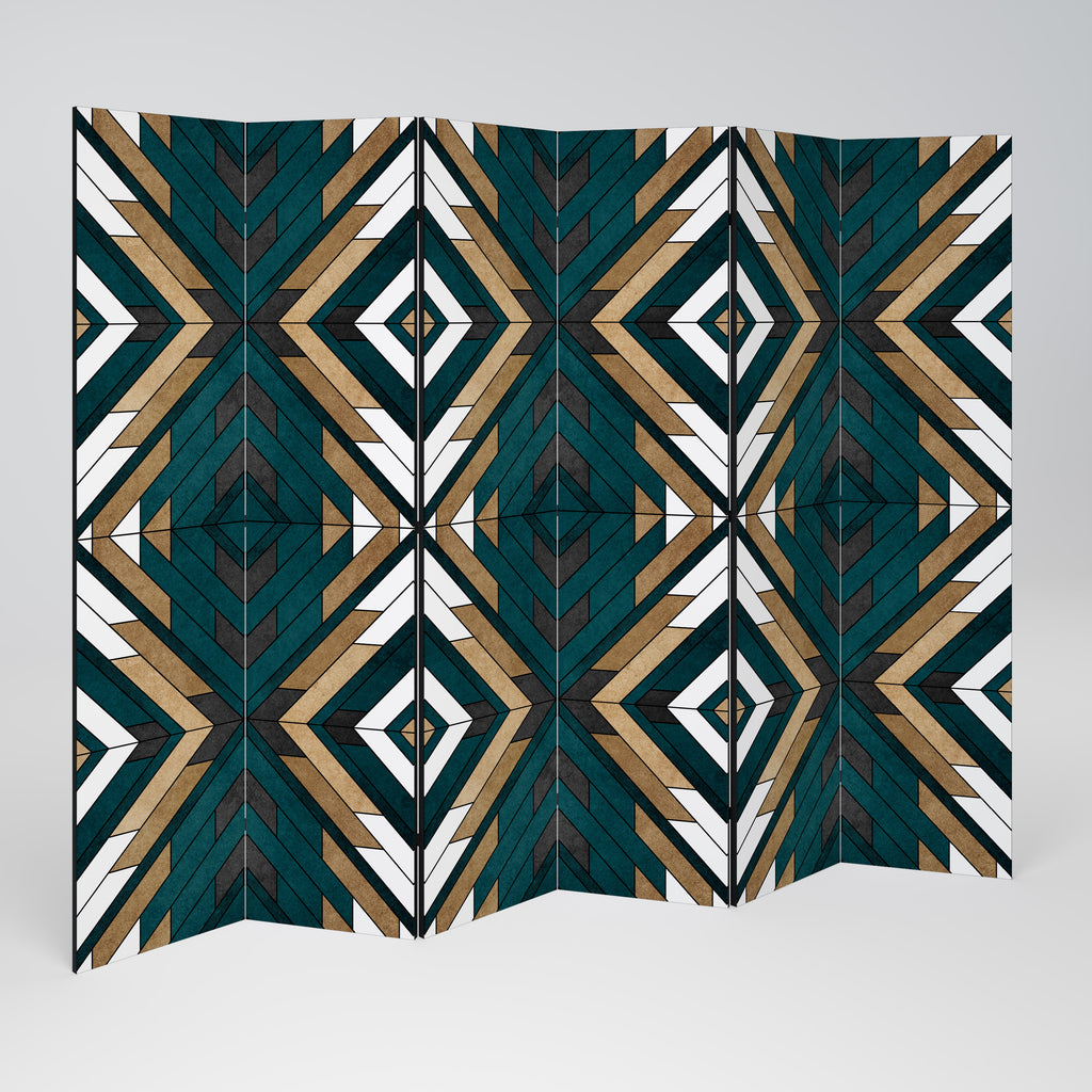 ARTISTIC GEOMETRY Biombo de 6 Painéis