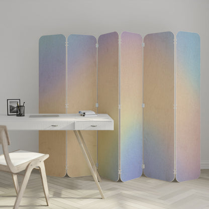 MIRACLE MELODIES 6-Panel Plywood Room Divider