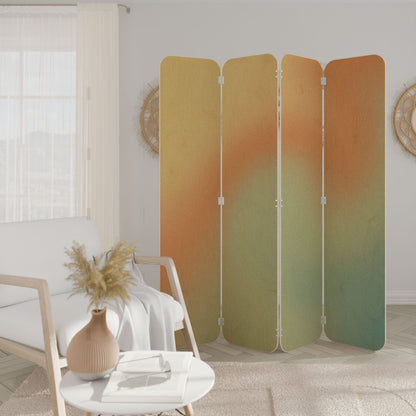 MIRAGE MELODIES 4-Panel Plywood Room Divider