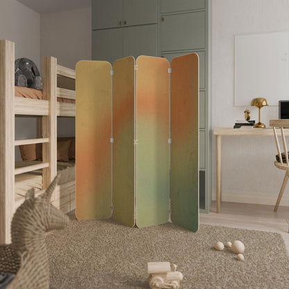 MIRAGE MELODIES 4-Panel Plywood Room Divider