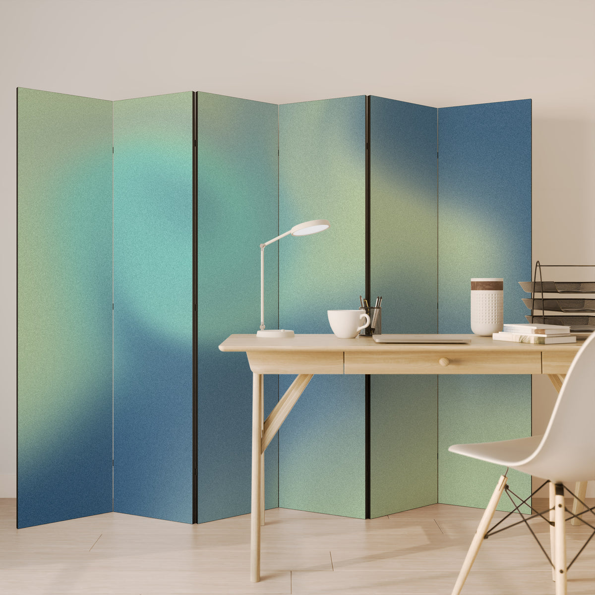 ETHEREAL SHADES UNVEILED 6-Panel Room Divider