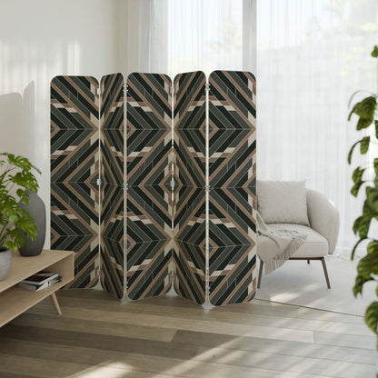 DIMENSION DELIGHTS 5-Panel Plywood Room Divider