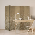 CULTURAL LAYERING Dekorativ rumsavdelare – 5 paneler