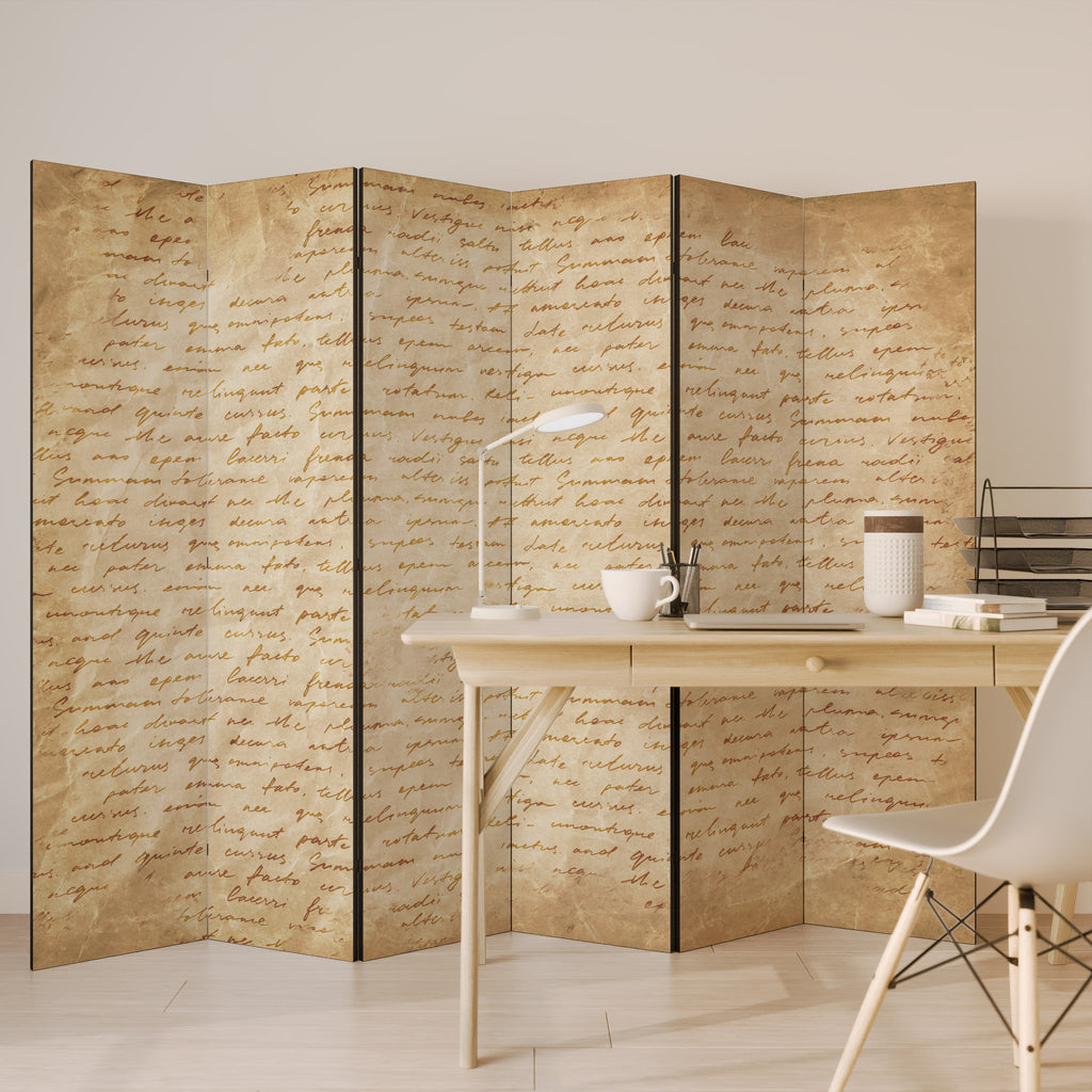 PAGES OF MEMORY 6-Panel Room Divider