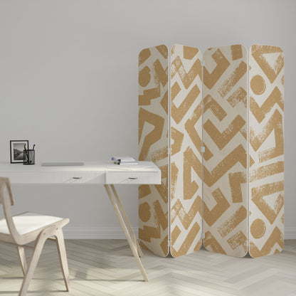 CLUSTER CRAFTS 4-Panel Plywood Room Divider