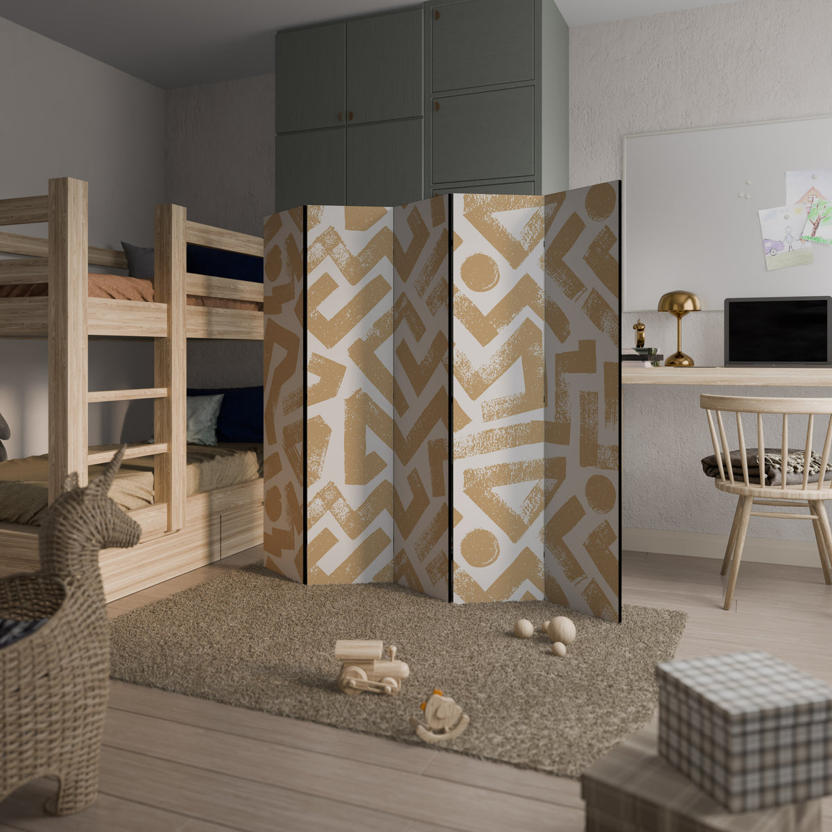 CLUSTER CRAFTS 5-Panel Room Divider