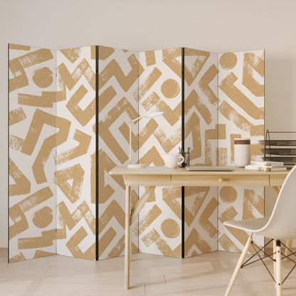CLUSTER CRAFTS Biombo de 6 paneles