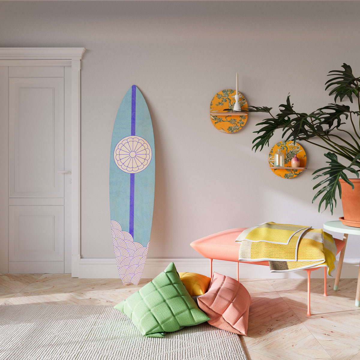 TIDAL STRIPE Surfboard Decorative Panel