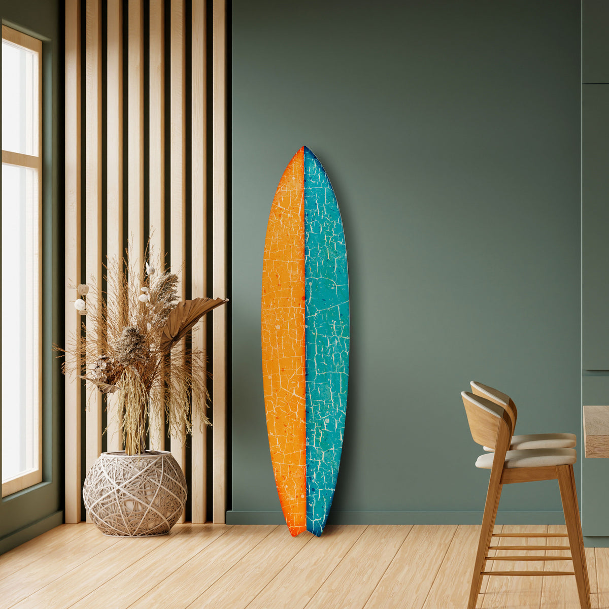 RUSTIC SHORE Deko-Surfboard