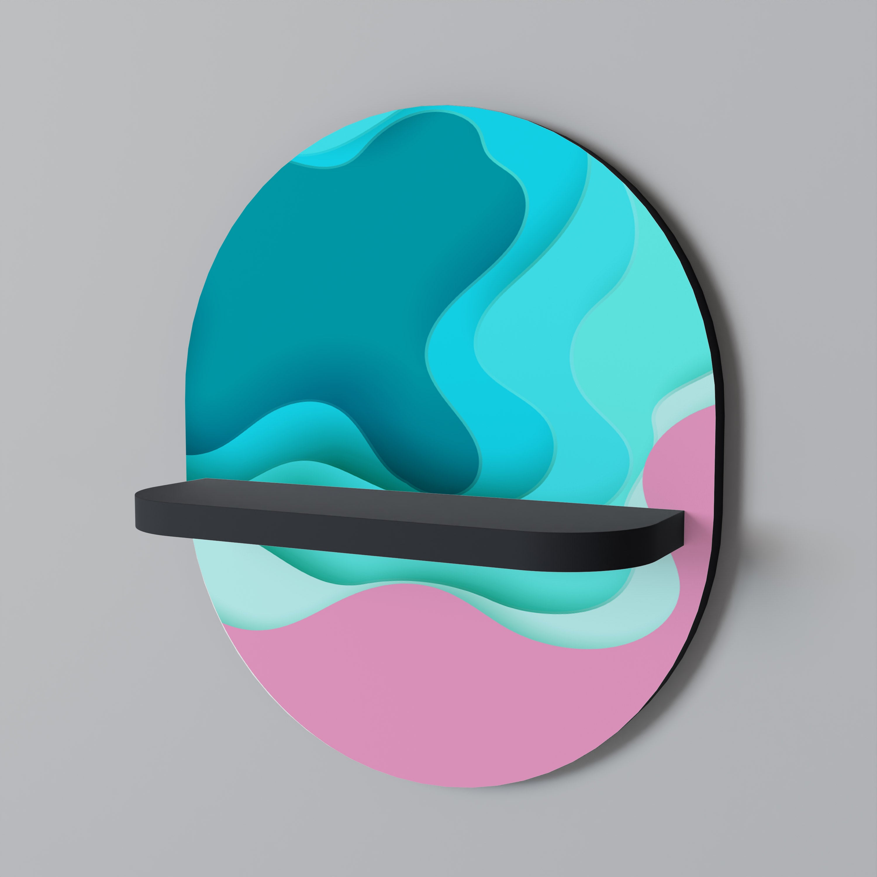 CYANIC ABYSS Decorative Art Shelf