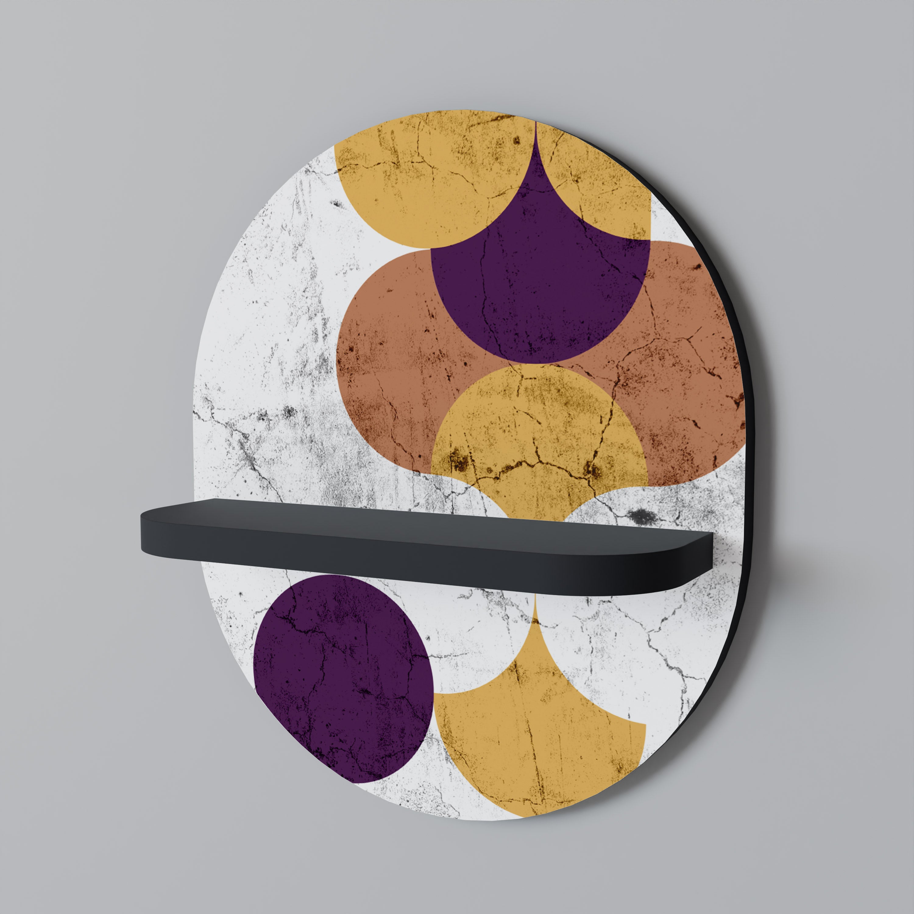 CRACKED GEOMETRY Decorative Art Shelf