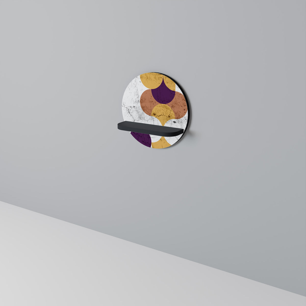 CRACKED GEOMETRY Prateleira Artística