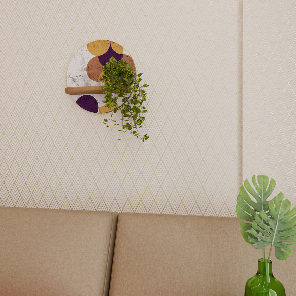 CRACKED GEOMETRY Decorative Art Shelf