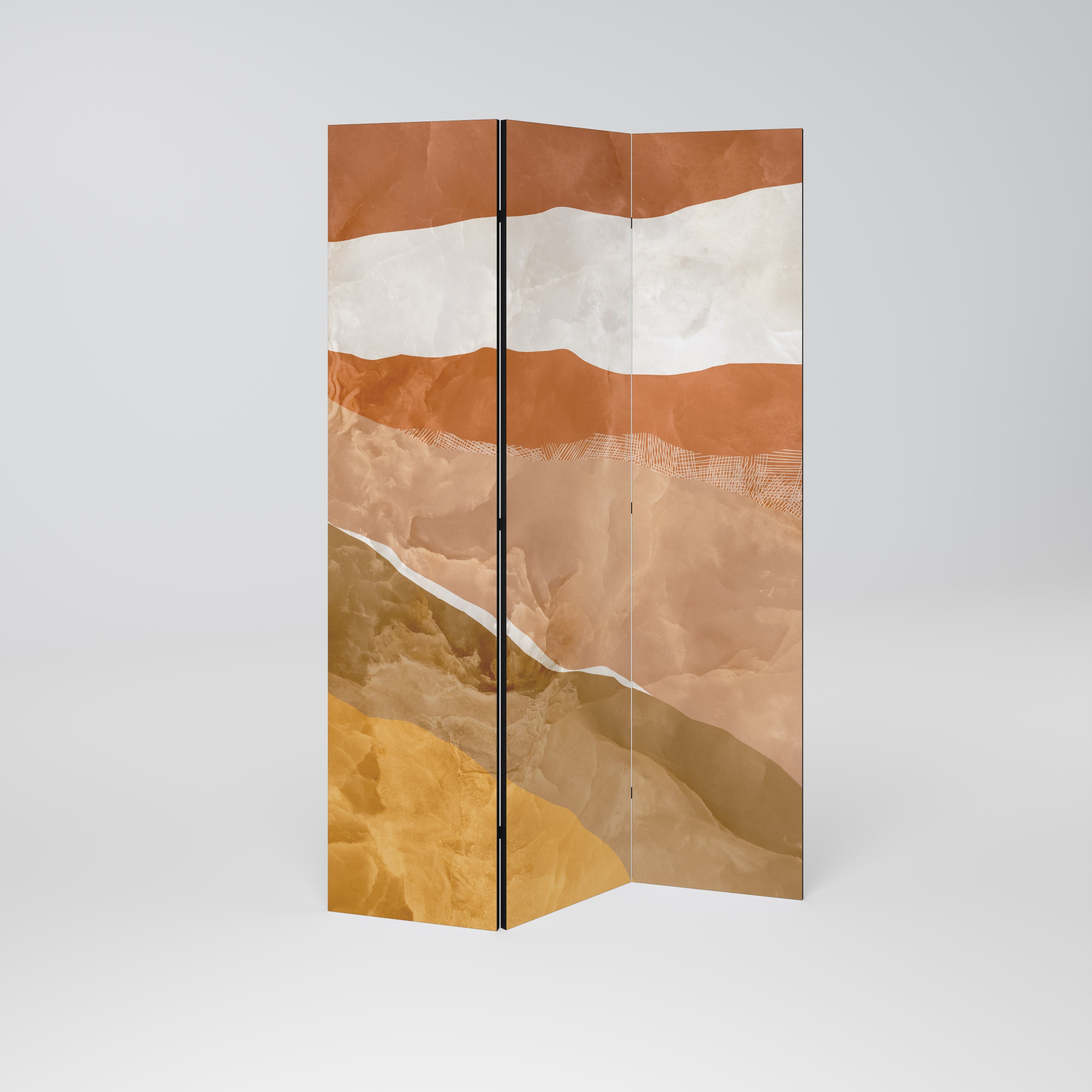 SANDHILLS SPLENDOUR 3-Panel Room Divider