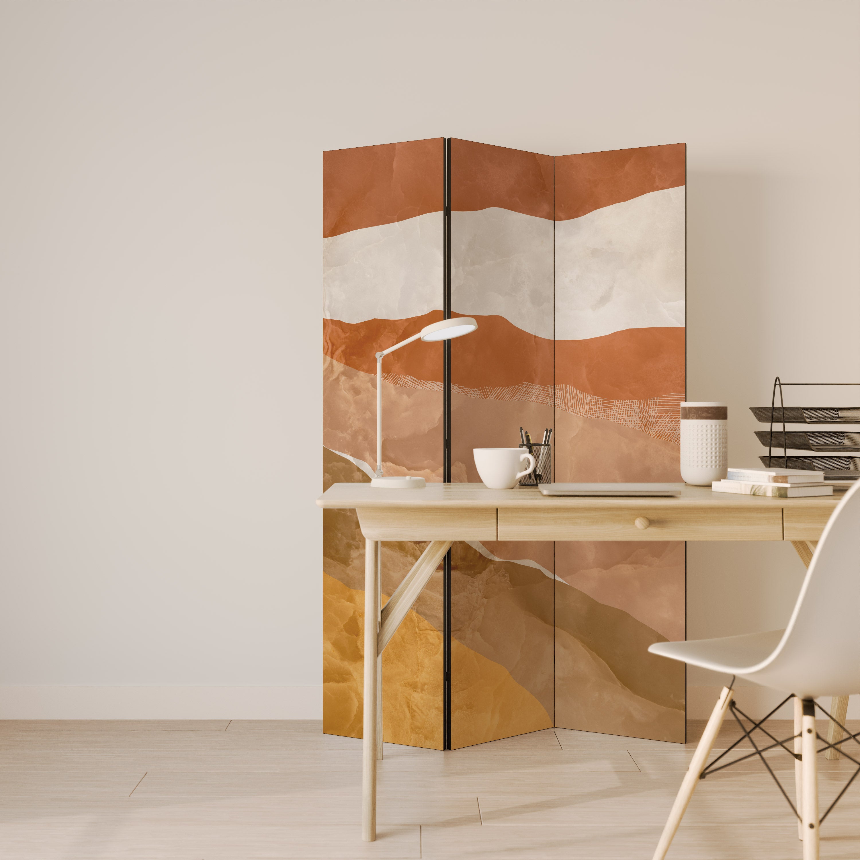 SANDHILLS SPLENDOUR 3-Panel Room Divider