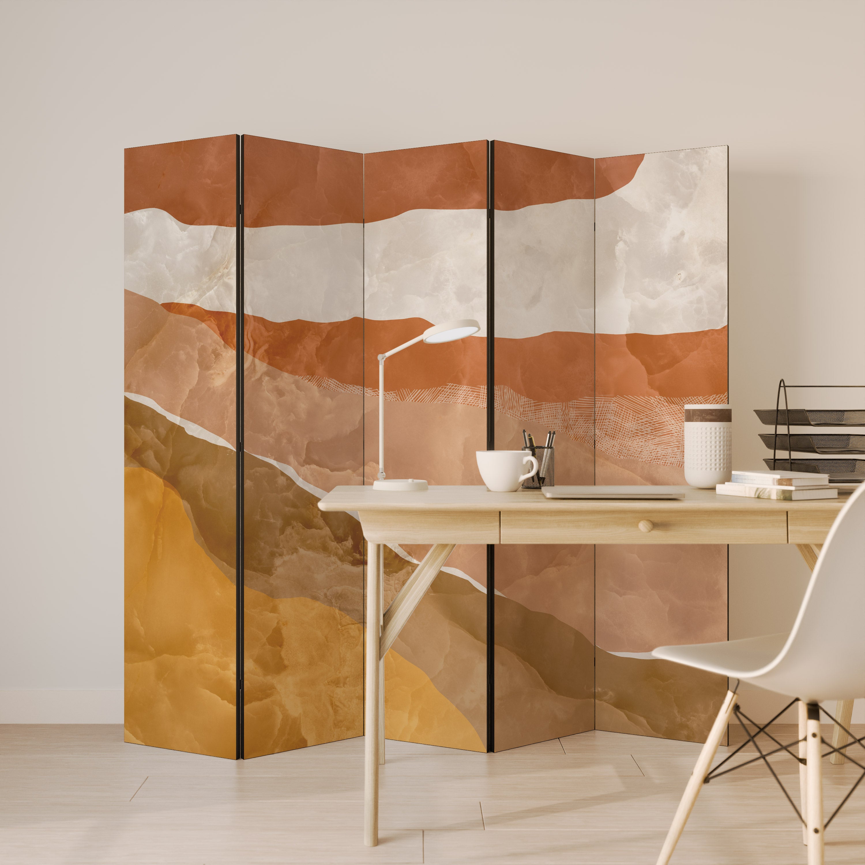 SANDHILLS SPLENDOUR 5-Panel Room Divider
