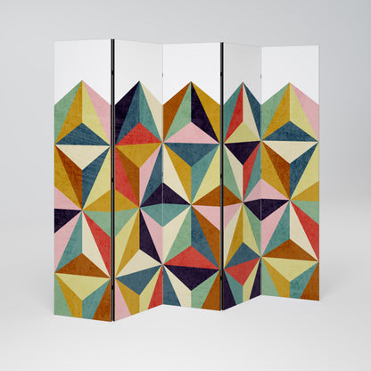 TESSELATE TREASURES Biombo de 5 paneles
