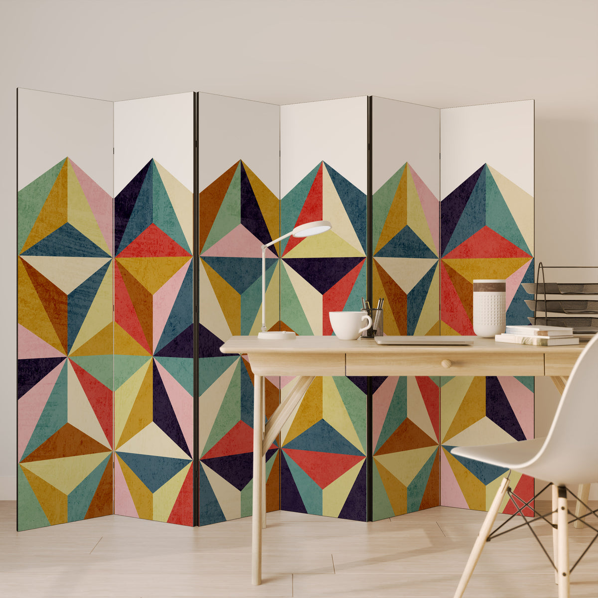 TESSELATE TREASURES 6-teiliger Paravent