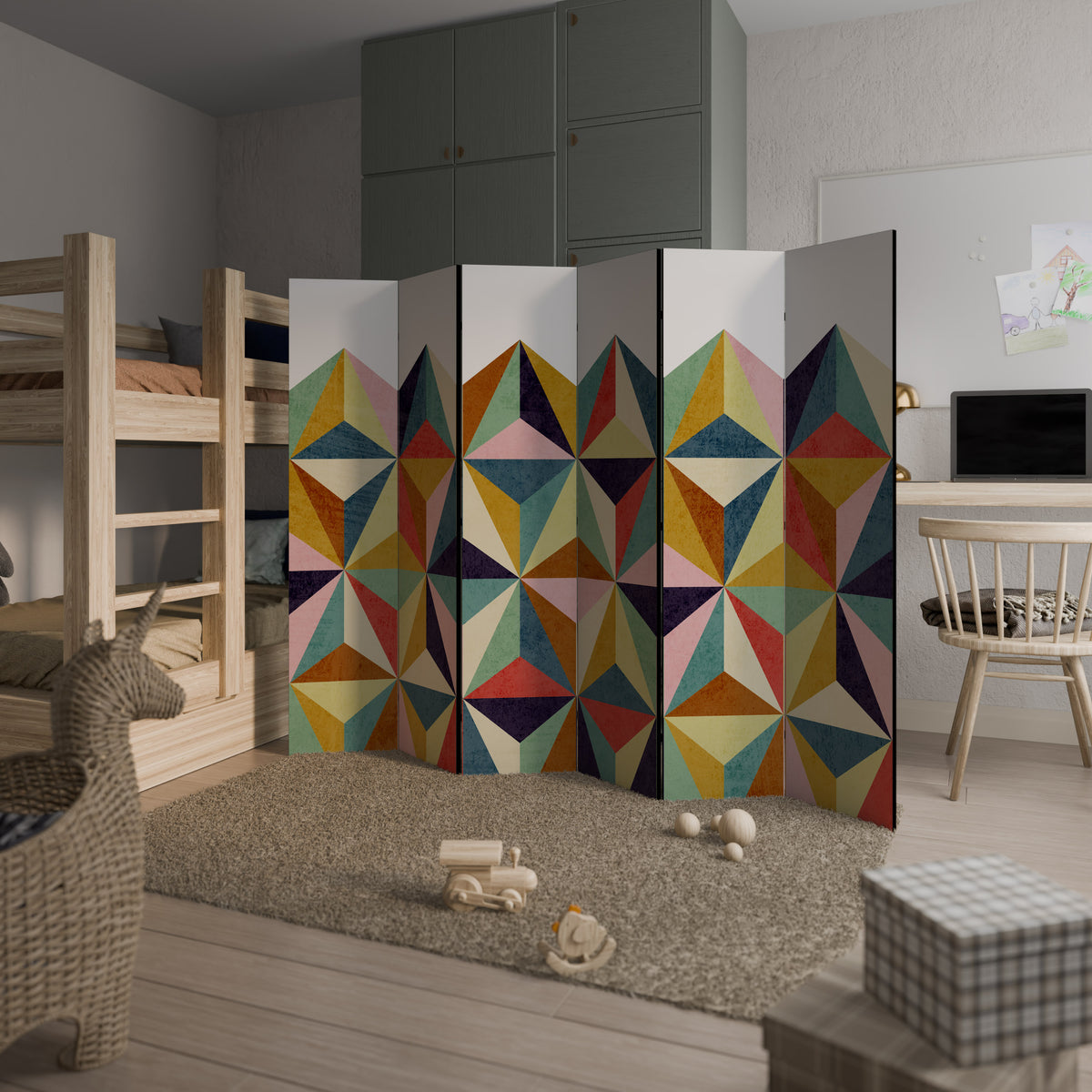 TESSELATE TREASURES 6-teiliger Paravent