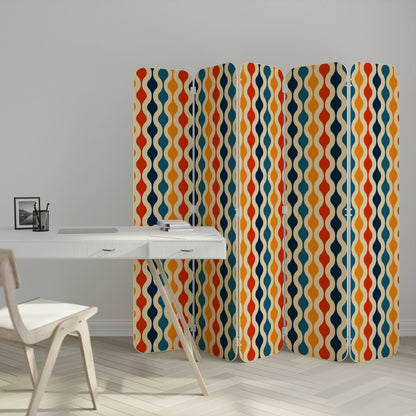 COLORFUL NOSTALGIA 5-Panel Plywood Room Divider