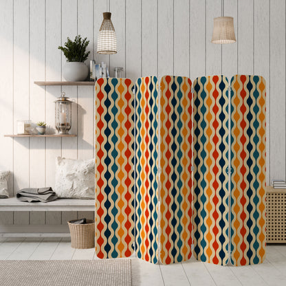 COLORFUL NOSTALGIA 5-Panel Plywood Room Divider