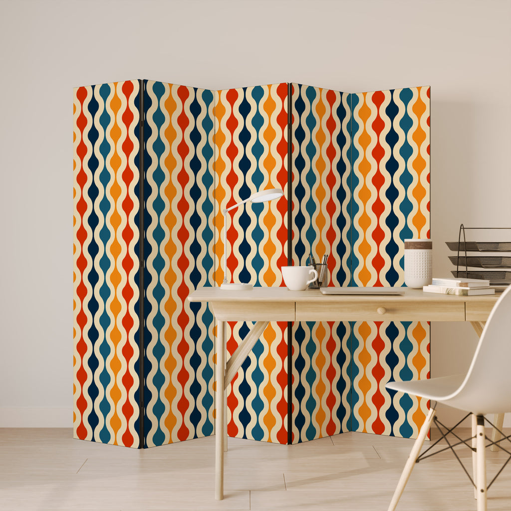 COLORFUL NOSTALGIA 5-Panel Room Divider