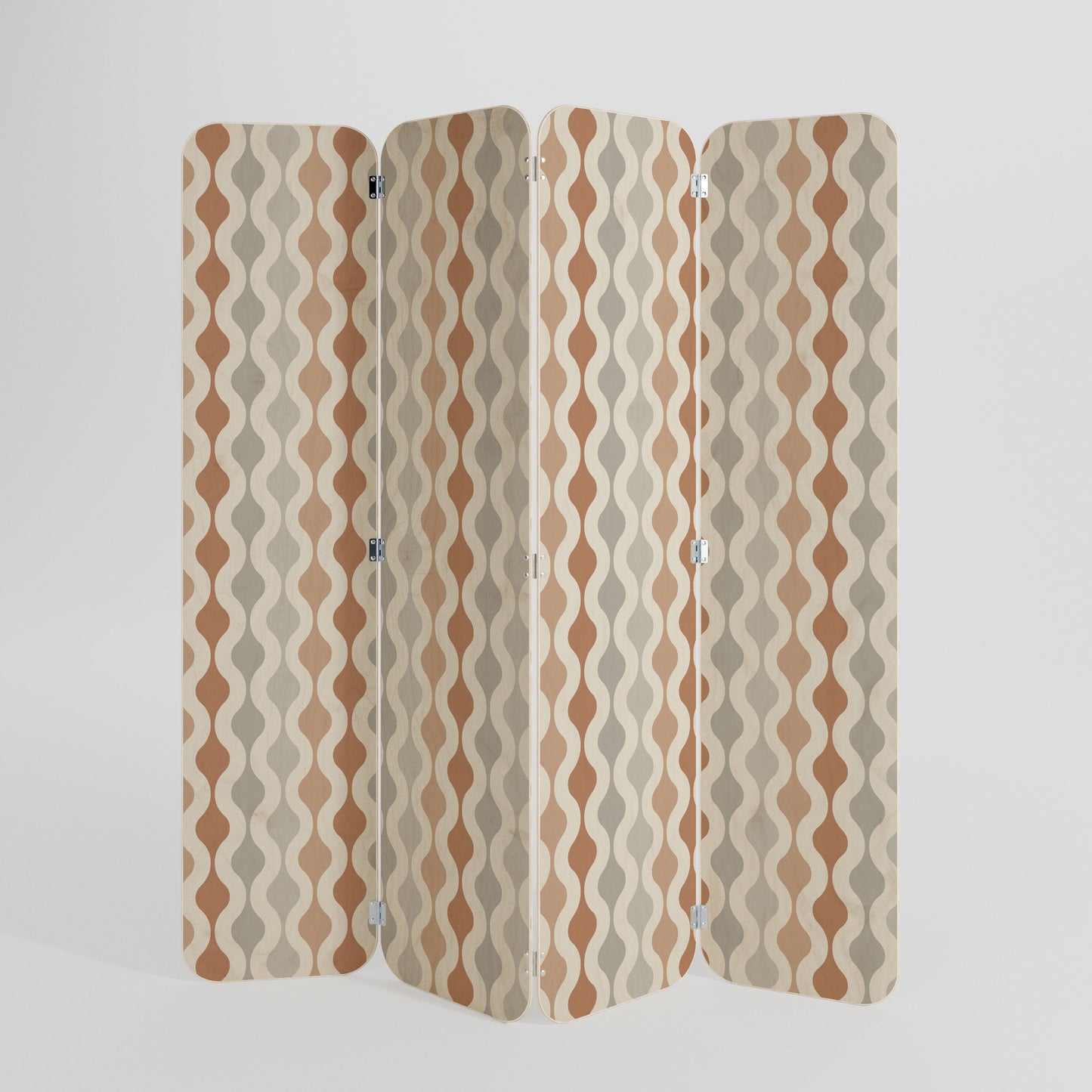 HAZY NOSTALGIA 4-Panel Plywood Room Divider