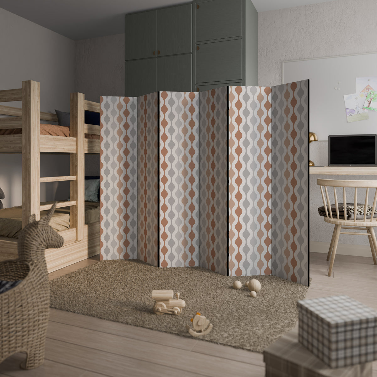 HAZY NOSTALGIA 6-Panel Room Divider