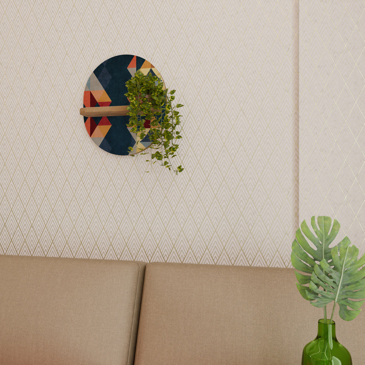 CRACKED ILLUSION Art Shelf