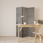CONCRETE WALL 3-Panel Room Divider
