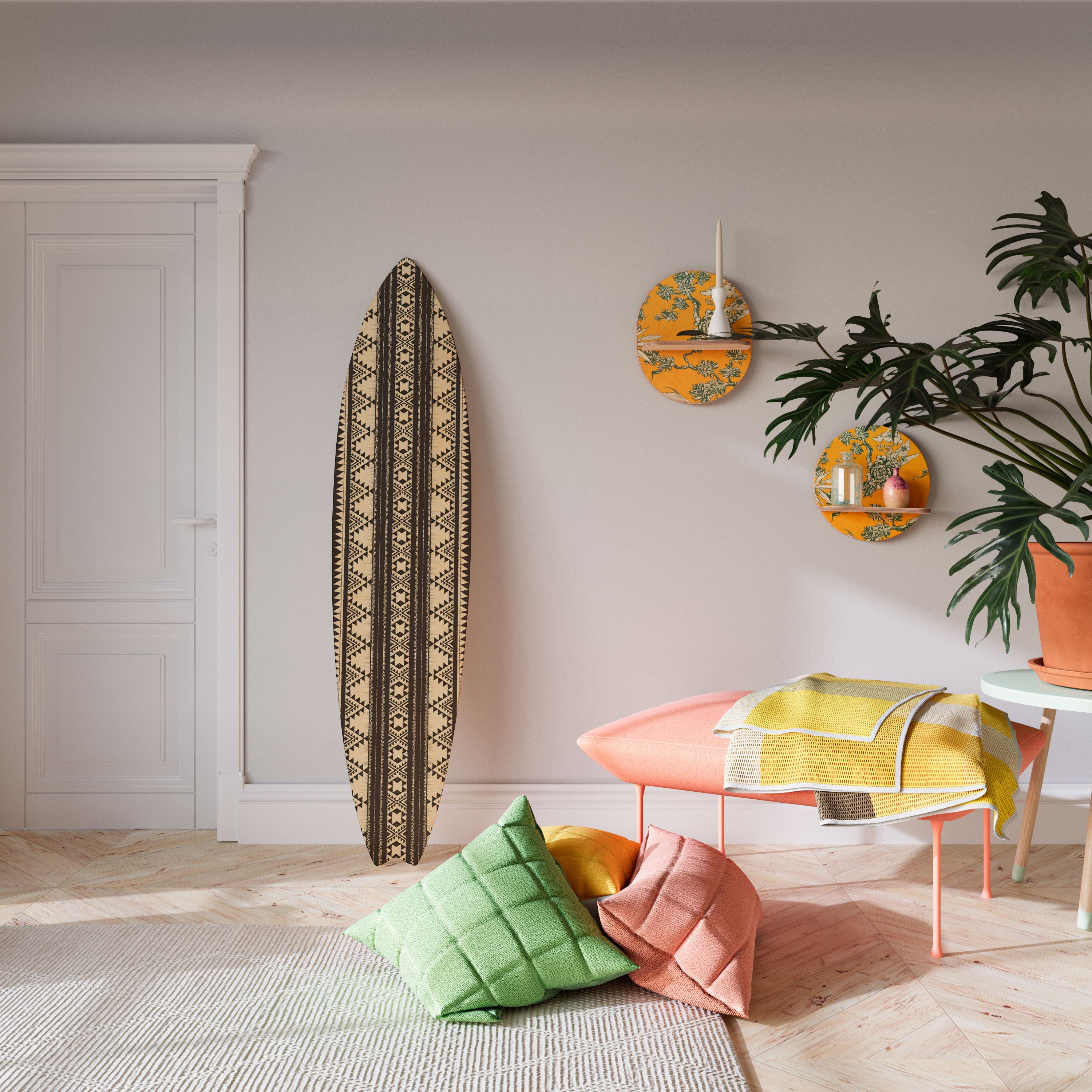 AZTEC Surfboard Decorative Panel