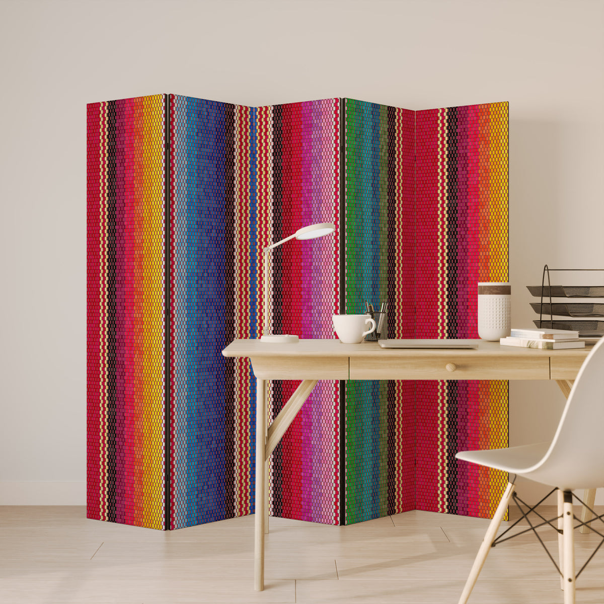 ETHNIC MEXICAN Biombo de 5 Painéis