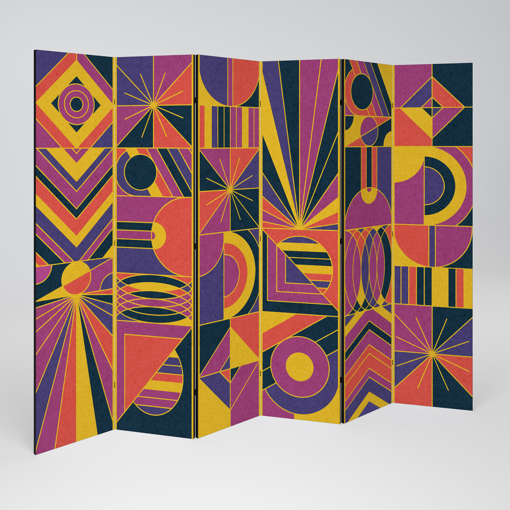 ELECTRIC PATTERNS Rumsavdelare 6 paneler