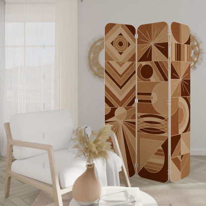 PRISM MOSAIC 3-Panel Plywood Room Divider