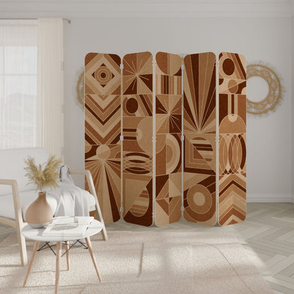 PRISM MOSAIC 5-Panel Plywood Room Divider