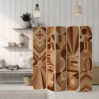 PRISM MOSAIC 5-Panel Plywood Room Divider