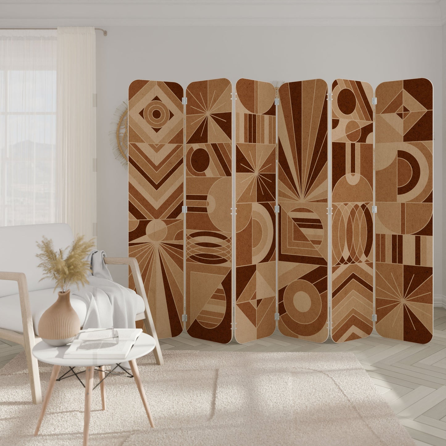 PRISM MOSAIC 6-Panel Plywood Room Divider